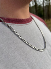 Load image into Gallery viewer, Silver Cuban Chain