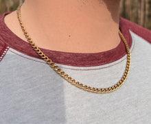 Load image into Gallery viewer, Gold Cuban Chain