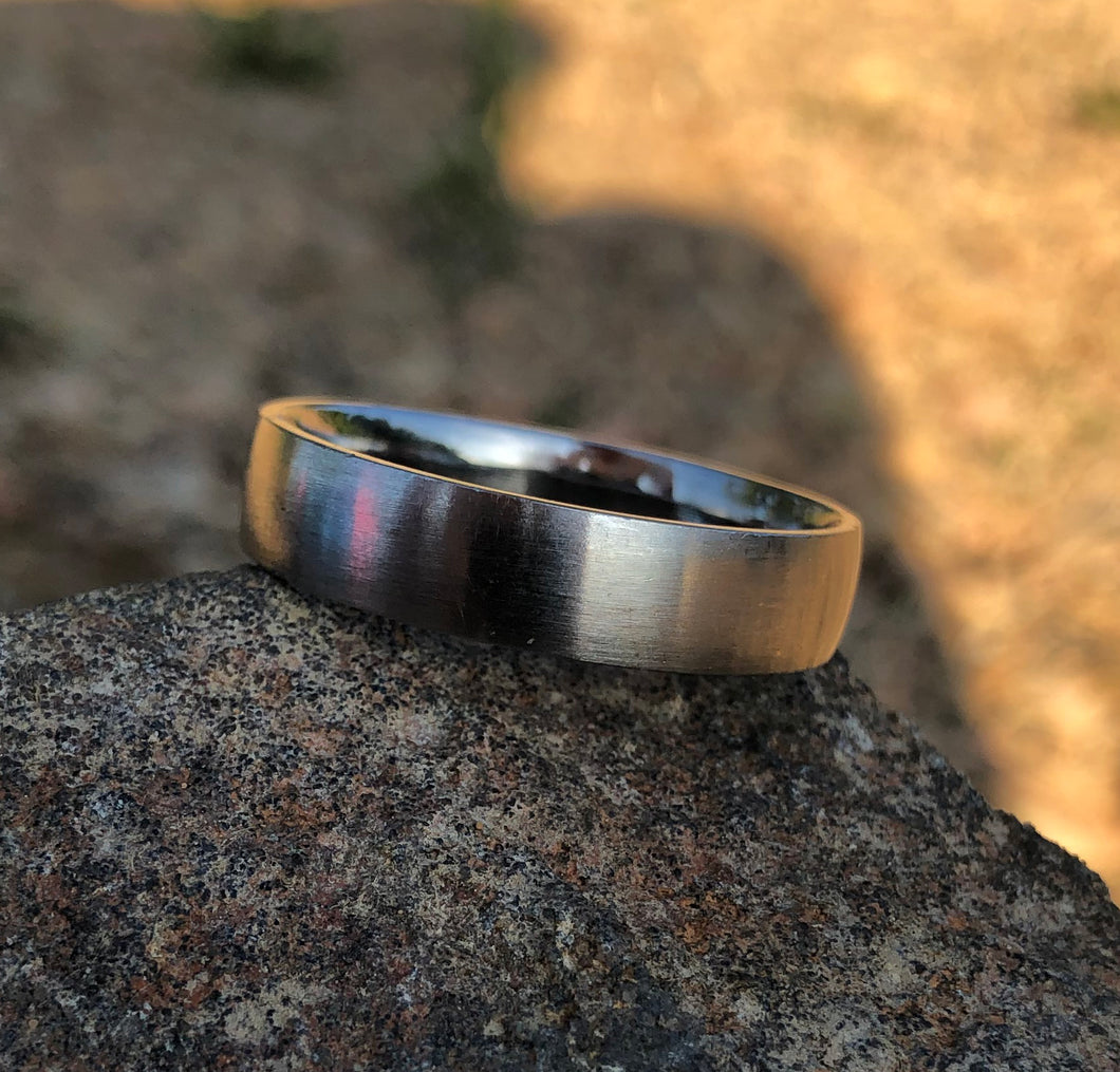 Unpolished Silver Ring