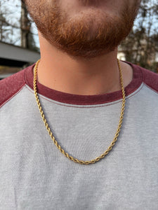 Gold Rope Chain 20”