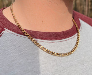 Gold Cuban Chain (20”)