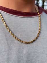 Load image into Gallery viewer, Gold Rope Chain 20”