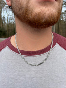 Silver Rope Chain (20”)