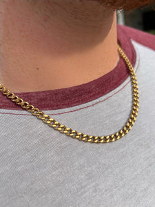 Gold Cuban Chain (20”)