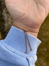 Load image into Gallery viewer, Rose Gold Drawstring Plated Bracelet