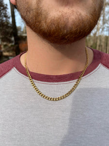 Gold Cuban Chain (20”)