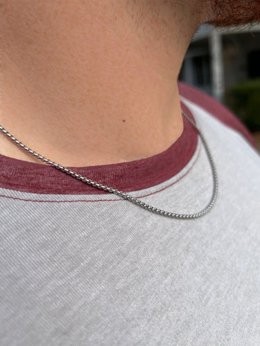 Silver Rolo Chain (20”)